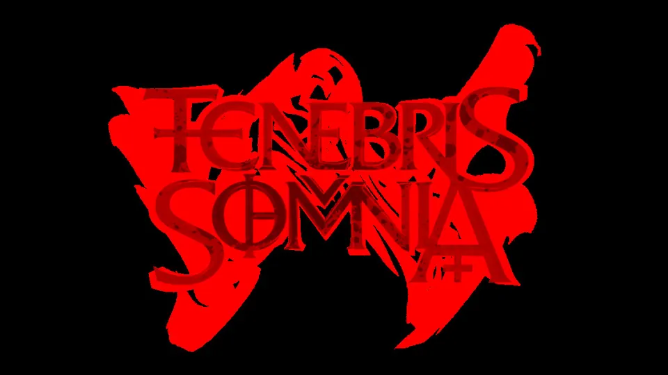 Red Tenebris Somnia logo on a black background