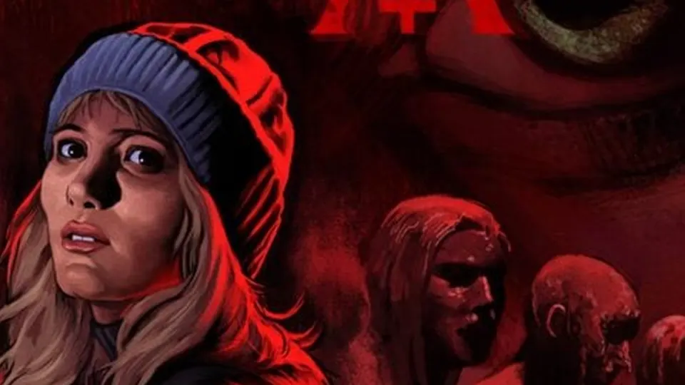 Painted key art portrait of the beanie-wearing heroine